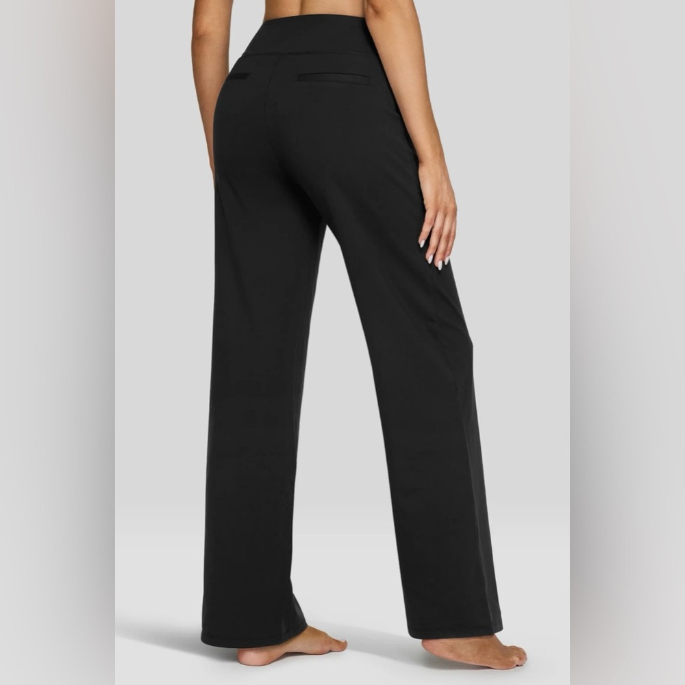 NWT G4Free Black Loose High-Rise Business Casual Pants Size Medium 8/10 - Picture 3 of 11